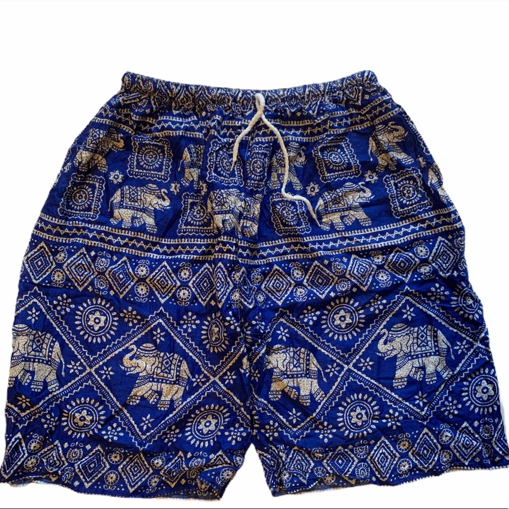 NWOT Thailand Elephant Pattern Shorts - Picture 2 of 4